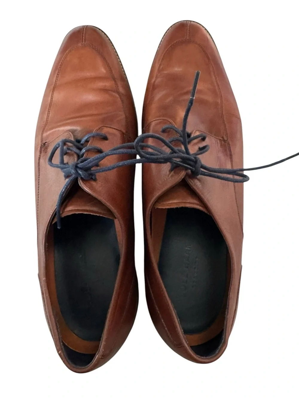 Cole Haan Brown Leather Derby Dress Shoes Mens 13M Business Casual Oxford